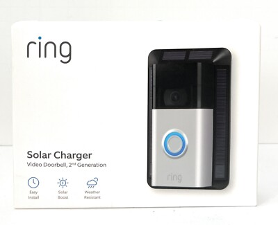 New Solar Charger for Ring Video Doorbell Camera 2nd Generation 2020 release