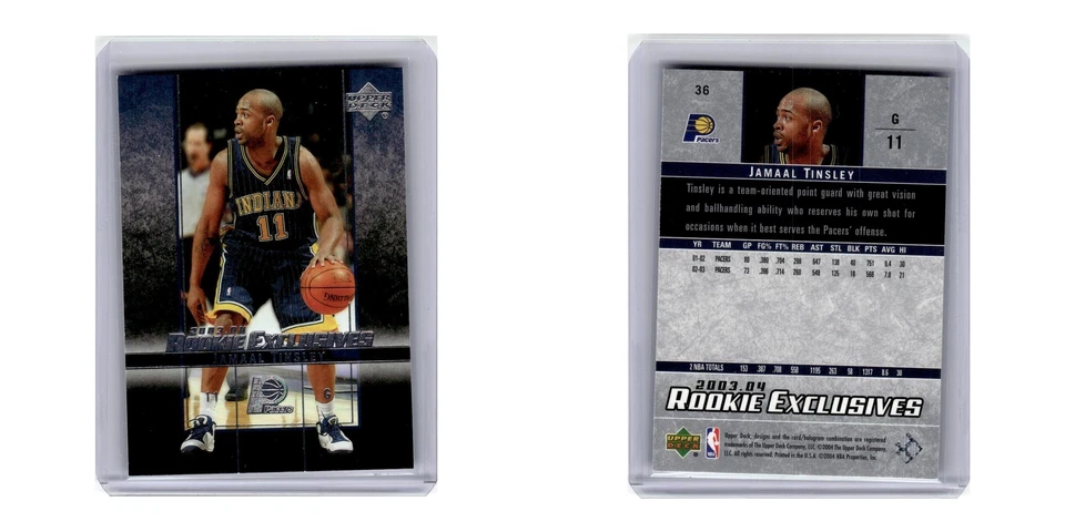 2003 Upper Deck Jamaal Tinsley Pacers #36 - Image 3 of 3