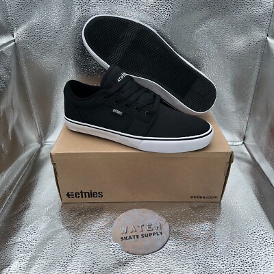 Etnies Division Black Shoes - Size 7 - Brand New In Box
