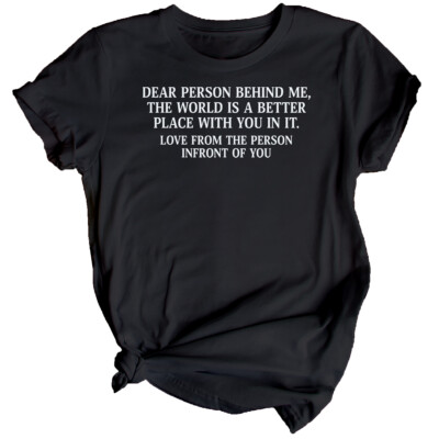 Damen-T-Shirt Liebe Person hinter mir Bewusstsein für psychische Gesundheit Oberteil Angst 1 #MHA