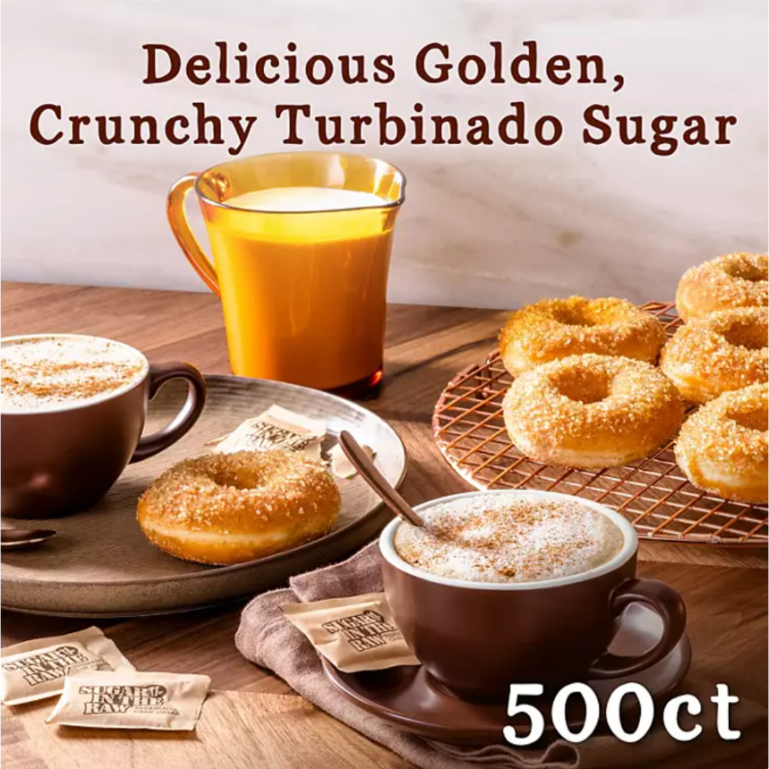 Sugar in the Raw Turbinado Cane Sugar Packets, 500 ct.