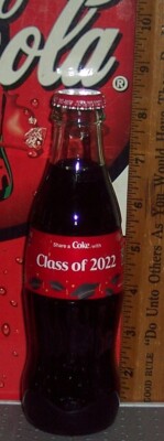 2022 COCA  COLA SHARE A COKE WITH CLASS OF 2022 8 OUNCE GLASS COCA COLA BOTTLE
