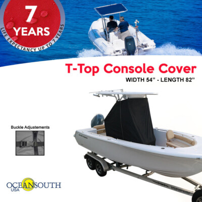 Oceansouth Center Console T-Top Cover Black Size Large