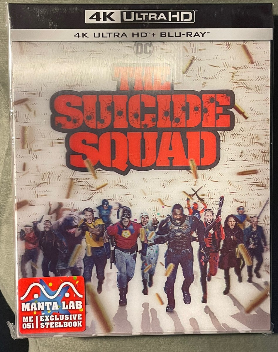 The Suicide Squad 4K UHD Blu-Ray Steelbook Manta Lab Lenticular