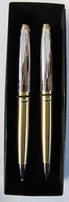 BillBlass by Cross  ball point/bk & Pencil 0.9mm set- Gold & Chrome A- NEW