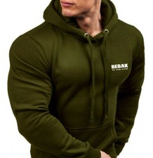 Men's cotton hoodie NEW premium with iPhone pocket Bebak In The Gym hooded UK