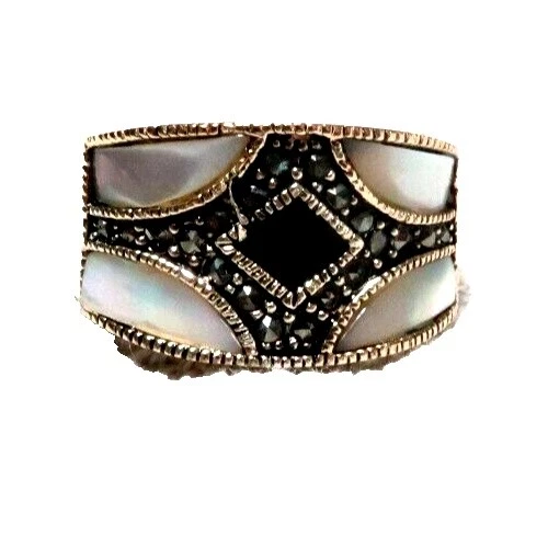 Pearl Sterling Silver 9 Ring Handcrafted Rings