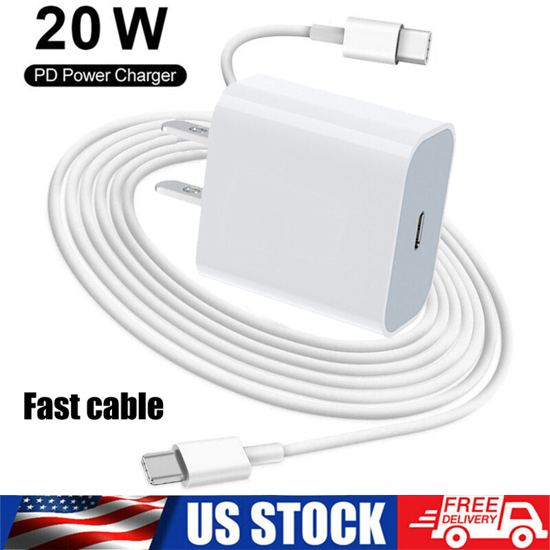 For Samsung Galaxy A54 A34 A14 A35 5G 20W PD Fast Wall Charger + Fast Cable