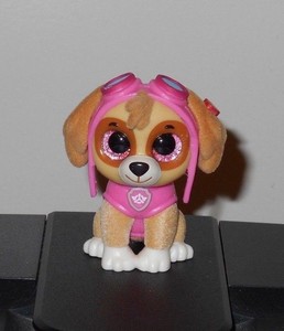 2018 TY Mini Beanie Boos SKYE from PAW PATROL Vinyl Figurine Hand Painted 2