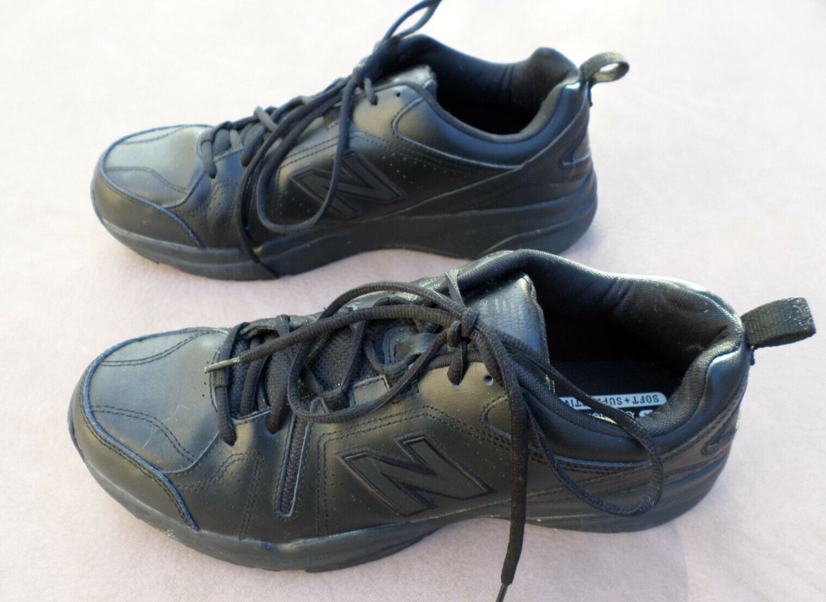 New Balance 608 V4 All Black Leather‎ Comfort Walking Shoes Mens Size US 11.5 4E New Balance 608 Men main image 2