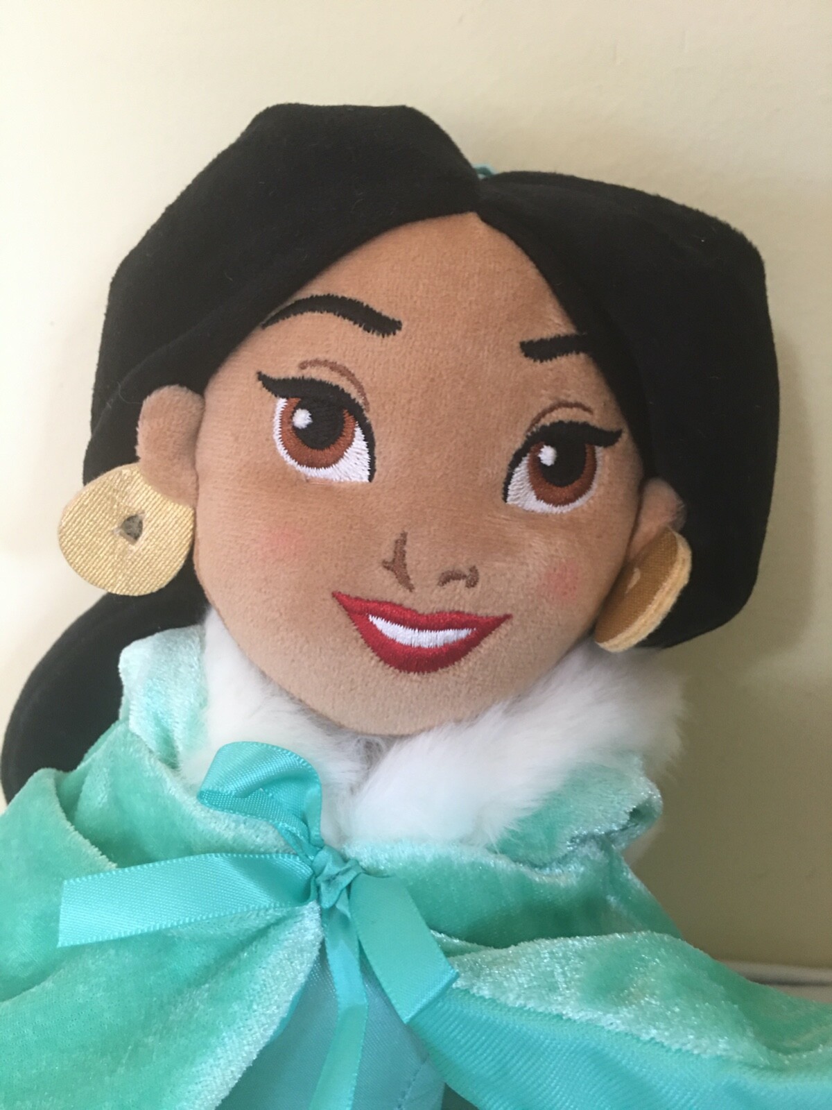 NWT DISNEY Store Winter Jasmine Plush Doll 18"H Aladdin Princess eBay