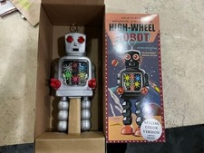 High-Wheel Robot Wind-Up MIB 2009-SPECIAL COLOR VERSION GRAY- RARE