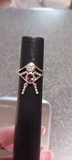 New Amethyst CZ 925 Sterling Silver Girl Birthstone Ring Size 6 1/2