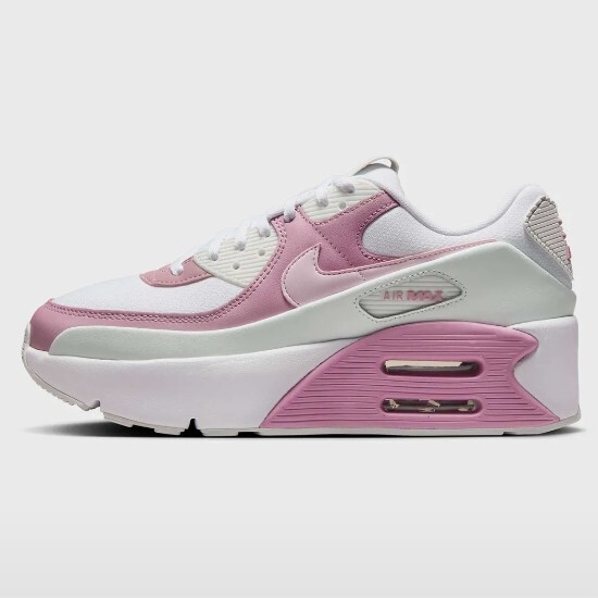 Женские кроссовки Nike Air Max 90 LV8 Белый/розовый (FD4328-110) Доставляются ускоренной доставкой