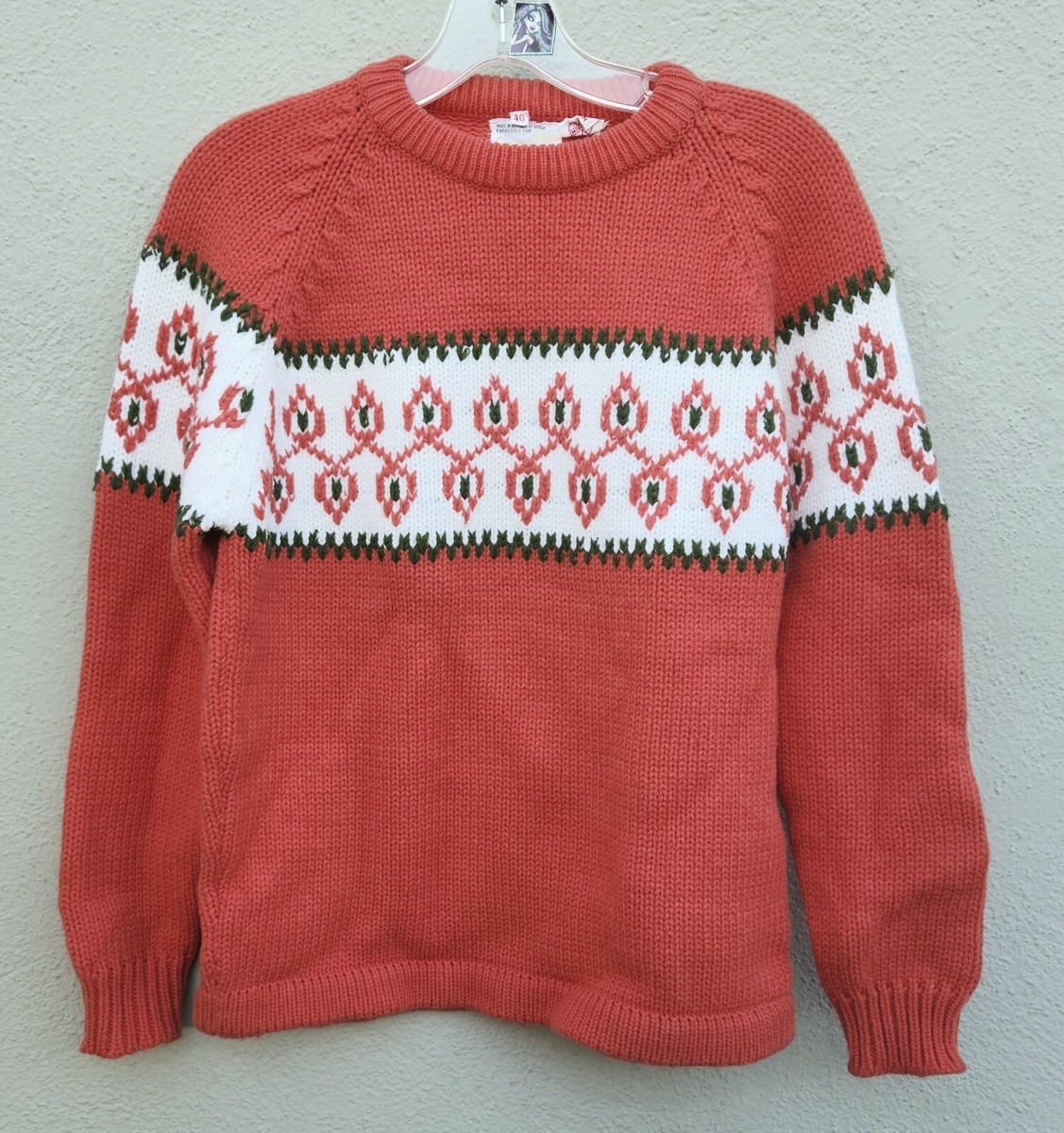 トップス 60's Campus Acryl sweater Vintage Campus Shop May Co. 60's 70's Womens Acrylic Sweater
