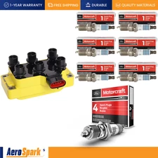 1 Ignition Coil + 6 Motorcraft Spark Plug for 05-07 Mazda B4000 4.0L