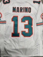 Dan Marino Miami Dolphins 1995 White Authentic Mitchell & Ness NFL Jersey 48 XL
