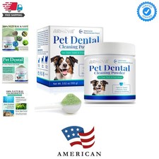 Dog Dental Powder - Teeth Cleaning Powder for Dogs - Dog Dental Care - Plaque...