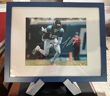 🏆🏈 Travis Hunter Autographed Framed Photo COA+ Oversized Panini Mosaic RC