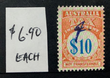 AUSTRALIAN TAX INSTALMENT   $10.00 INSTALMENT PART  1971 no WMK… 