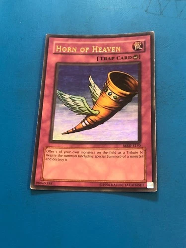 YUGIOH Ultra Rare Horn Of Heaven MRD-E130 PLAYED