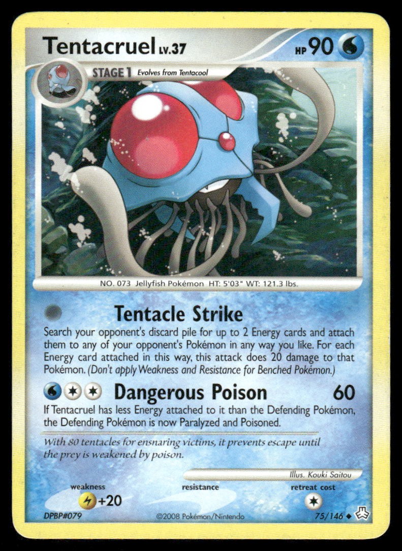 Tentacruel 75/146 Uncommon Legends Awakened Pokemon Moderately Played