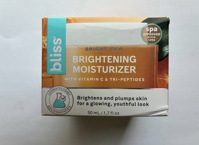 bliss Bright Idea Brightening Moisturizer Vitamin C Tri-Peptide 1.7 fl oz