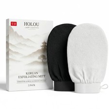 Korean Exfoliating Mitt Exfoliating Glove 2 Pack Dual Density Body Scrub ...