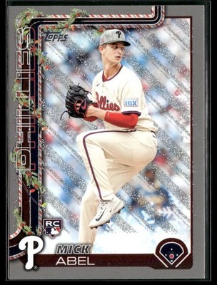 2025 Topps Holiday #H111 Mick Abel Silver Glitter Holiday