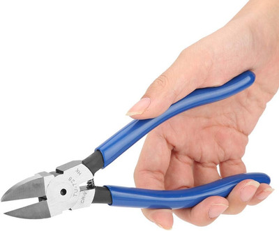 SYH&AQYE 8Inch Blue Diagonal Flush Wire Cutting Pliers, Easy Carry Diagonal Plie