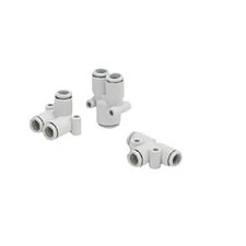 2pk SMC CORPORATION KQ2T04-00A1 FITTING, UNION TEE, FOR 4MM TUBING, OVAL RE