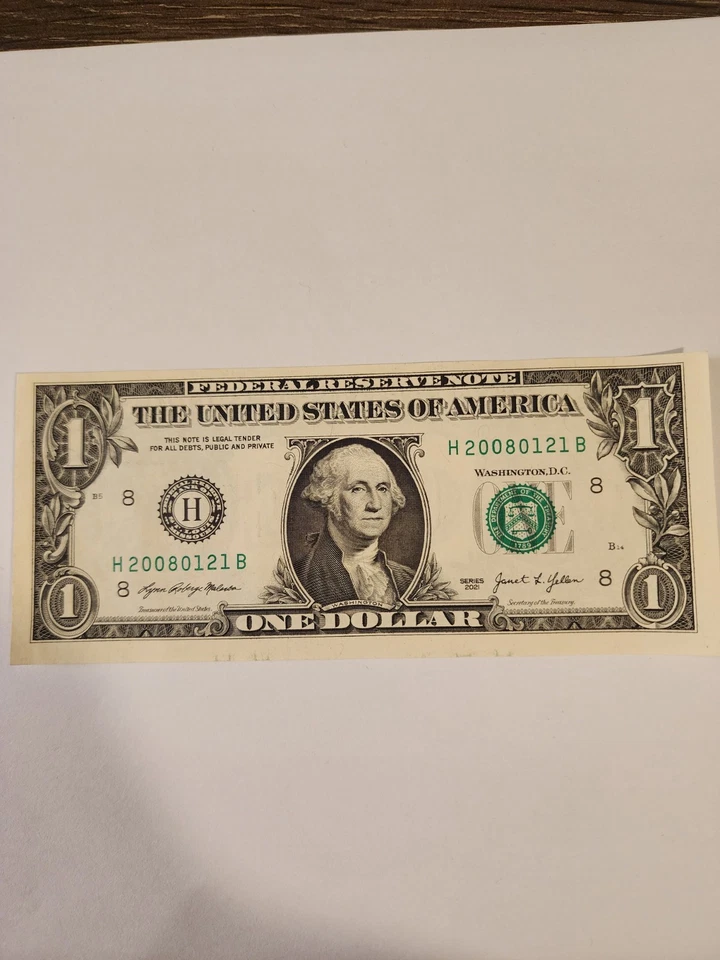 Birthday/Anniversary Note Jan/21/2008 One Dollar Bill - Image 2 of 4