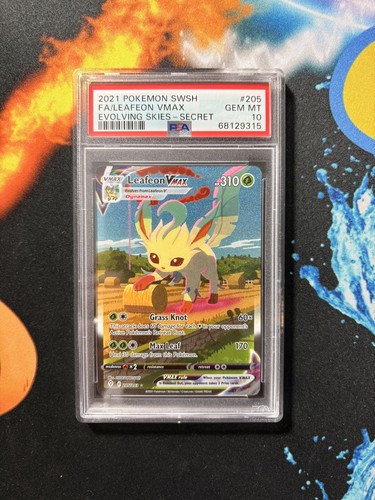 Leafeon VMAX graded PSA 10 for sale on eBay