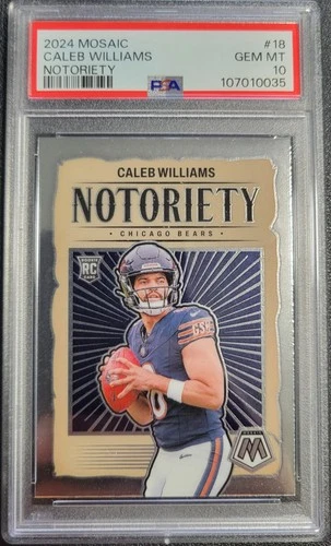 2024 Panini Mosaic - Notoriety Caleb Williams #18 (RC) PSA 10