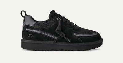 UGG Kids SUNGAZER Black Lace Low Top Sneaker Athletic Shoes Size 3