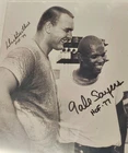 Dick Butkus Gale Sayers Signed Picture Authenticated by Mounted Memories