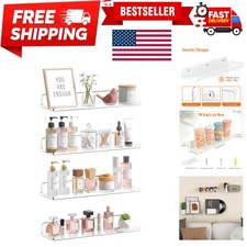 Floating Shelves for Bathroom 14", Over-The-Toilet Storage Rack, Acrylic Wall...