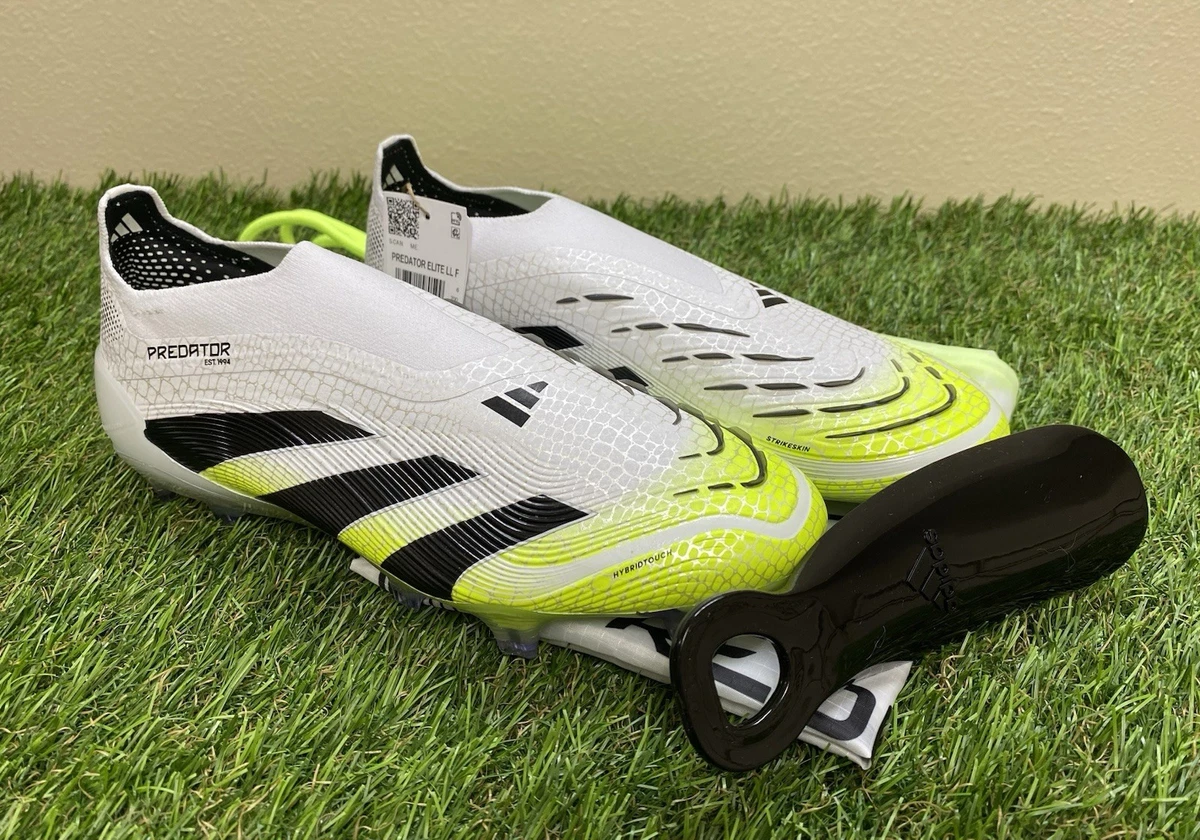 NEW Adidas Predator Elite Laceless FG Soccer Cleats JI1075 Size 6.5 White #1 adidas Predator Elite Laceless FG  main image 2