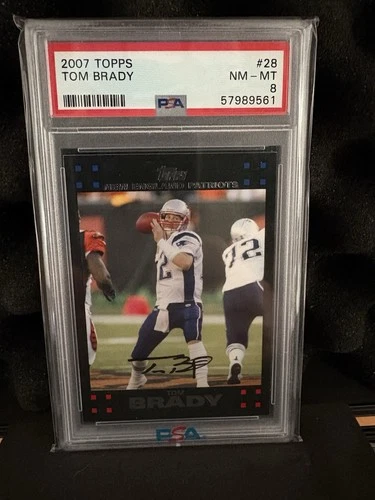2007 Tom Brady Topps PSA 8