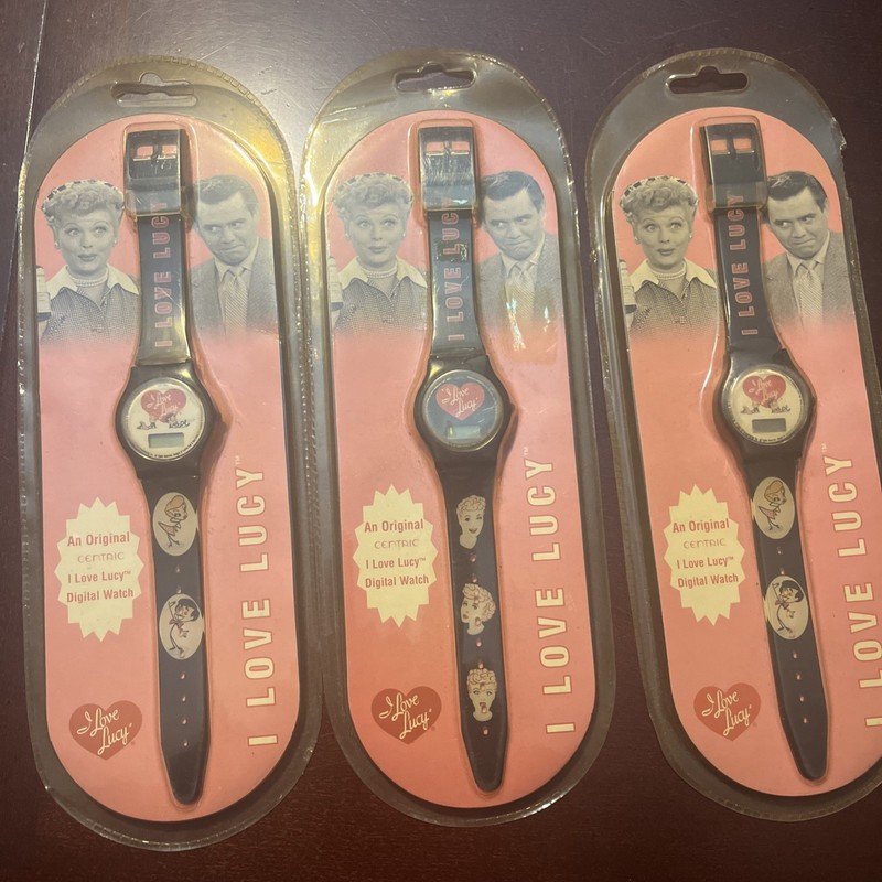 3!!!-Vintage I Love Lucy Digital Watch  Lucille Ball & Desi Arnaz  Sealed.