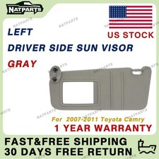 Left Driver Side Sun Visor Wo Lights For 2007-2011 Toyota Camry 74320-06780-b0