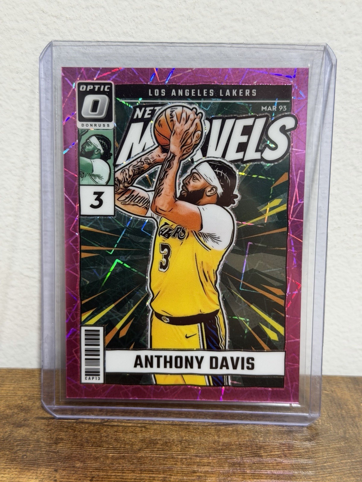 2024-25 Donruss Optic Anthony Davis Net Marvels Pink Velocity #/79 Lakers