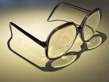 Vintage Liz Claiborne Eyeglass Frames LC-19 PUR Oversize Lens Translucent Purple