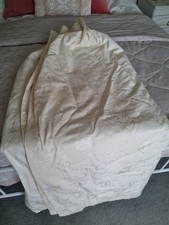 One Pencil Pleat Lined Curtain 104 Ins Wide X 55 Ins Long.