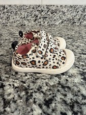Tenis con estampado de leopardo Cat & Jack bebé talla 4 lona gancho y lazo