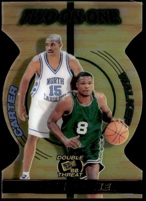 1998 Press Pass Double Threat #TO11 Vince Carter Antoine Walker Two-On-One RC E1