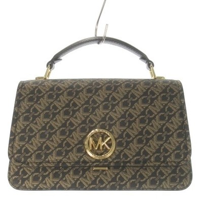 Michael Kors MICHAEL KORS Handbag 2way Shoulder Bag Leather MK Logo All Over