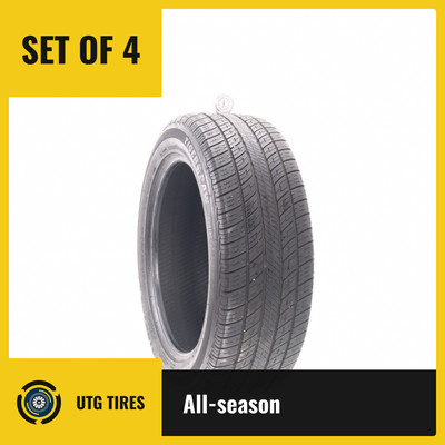 Set of (4) Used 235/55R19 Uniroyal Tiger Paw Touring A/S 101H - 7-8.5/32 (NL6J)