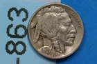 1927 5C INDIAN HEAD BUFFALO NICKEL EARLY US TYPE COIN RAW-863