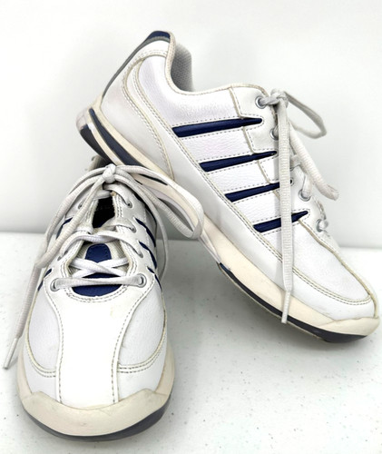 Dexter Womens Lace-Up Slide-Rite Bowling Shoes Size 6.5 White Leather